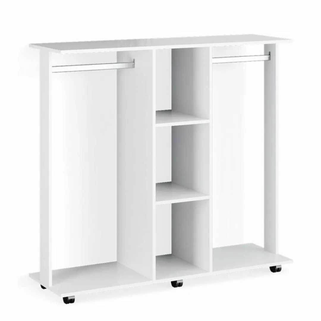 Vicco Kleiderschrank Robbie, Weiß, 130 x 120 cm günstig online kaufen