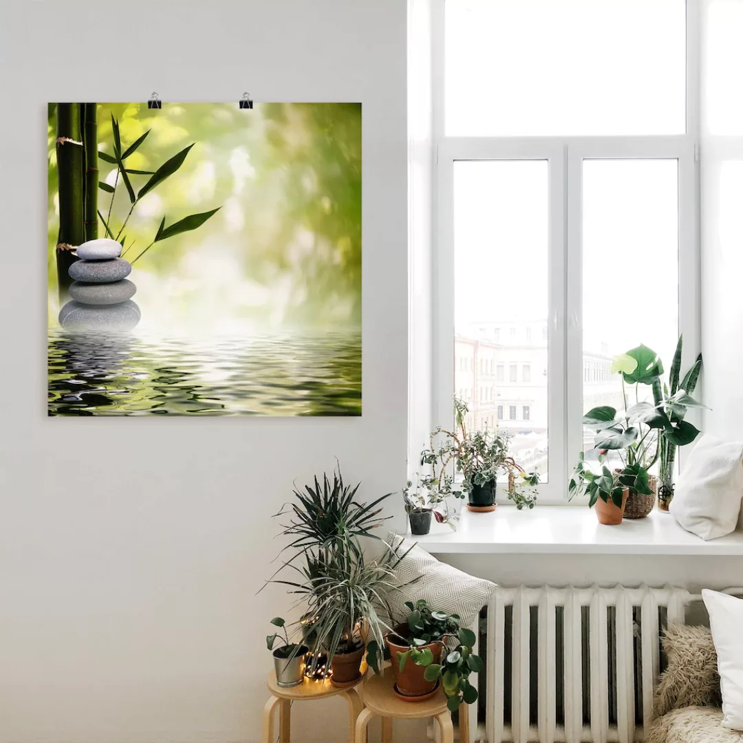 Artland Wandbild »Asiatische Spa Steine«, Spa, (1 St.), als Alubild, Outdoo günstig online kaufen