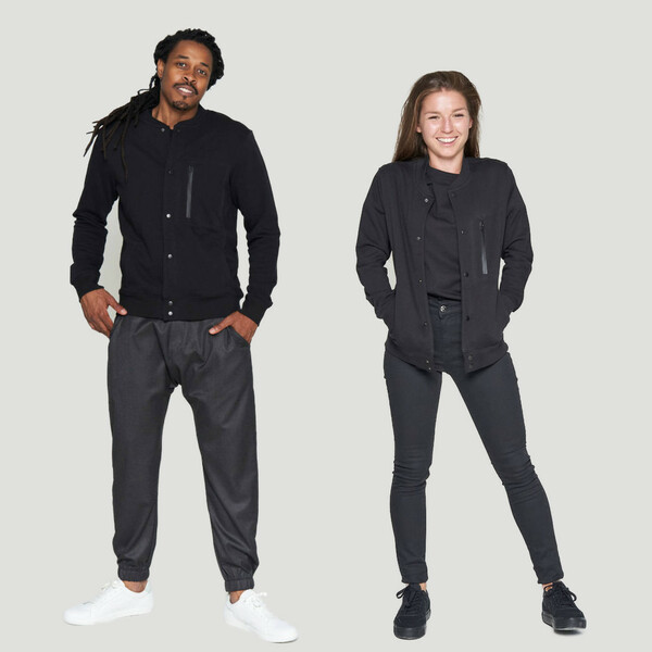 Collegejacke S9 In Schwarz günstig online kaufen