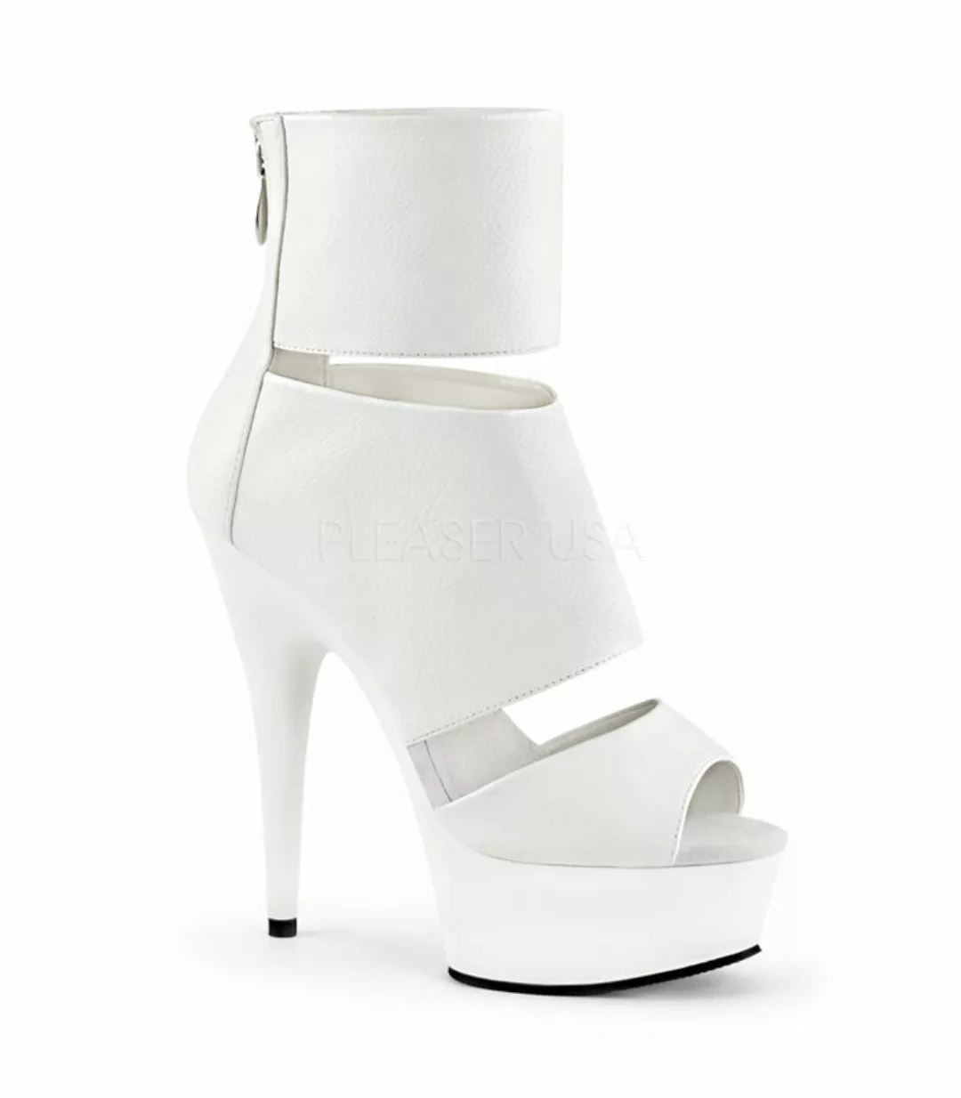 Sommer Stiefelette DELIGHT-600-16 - PU Weiß (Schuhgröße: EUR 35) günstig online kaufen