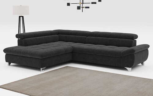 COTTA Ecksofa "Gemini L-Form", mit Kopfteilverstellung, wahlweise mit Bettf günstig online kaufen