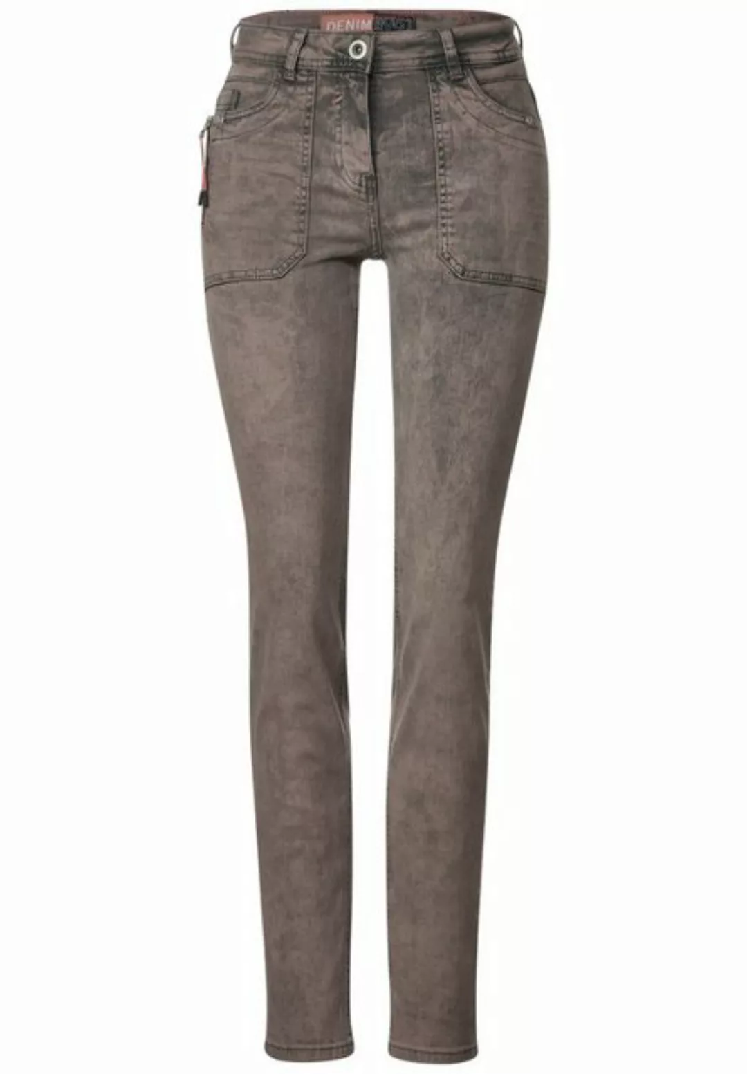 Cecil Slim-fit-Jeans, mit Zipper-Detail günstig online kaufen