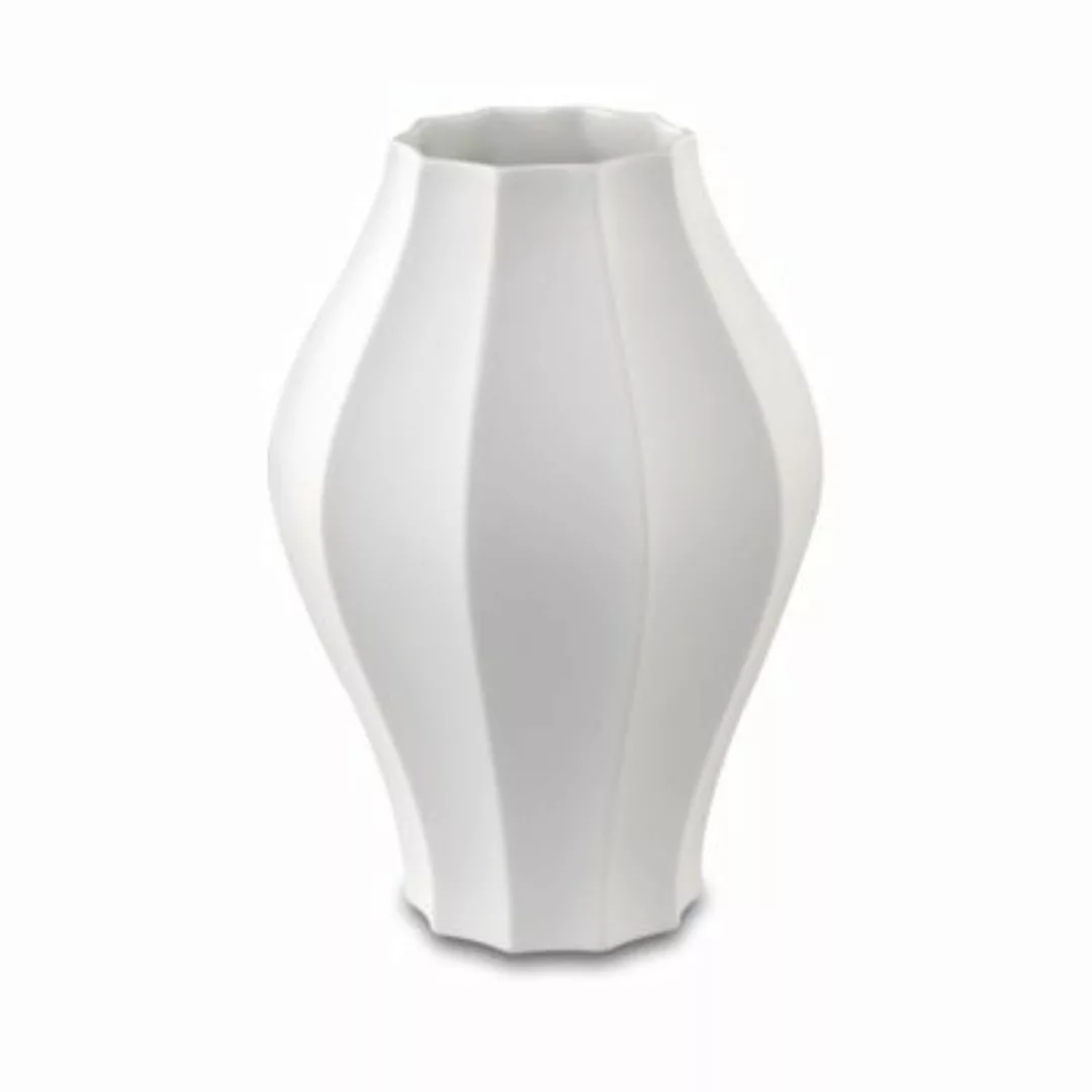 Vase 18,5 cm Concave 12 x 12 x 18,5 cm weiß günstig online kaufen