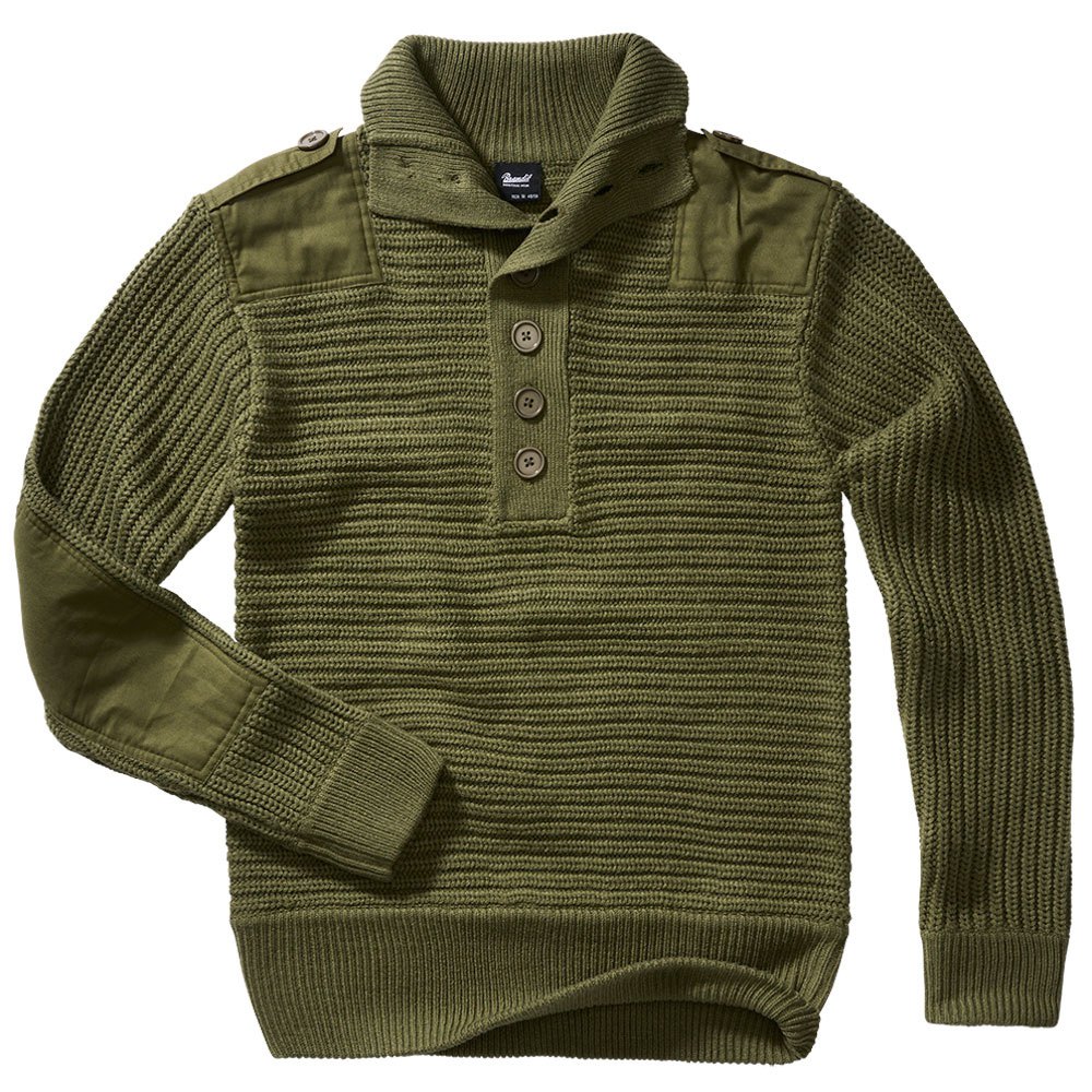 Brandit Alpin Stehkragen Sweater 2XL Olive günstig online kaufen
