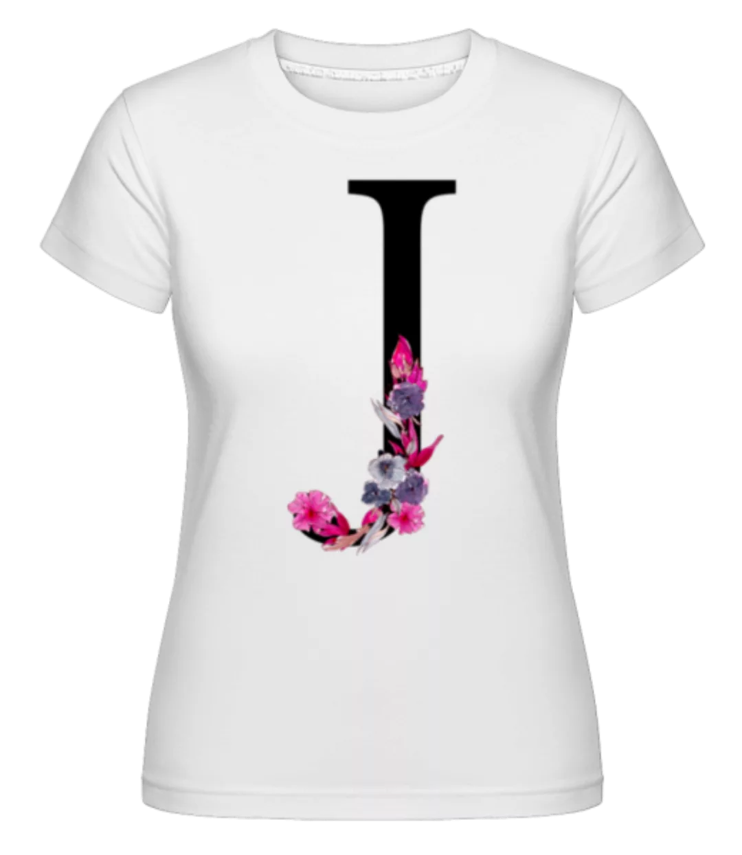 Blumen Initiale J · Shirtinator Frauen T-Shirt günstig online kaufen