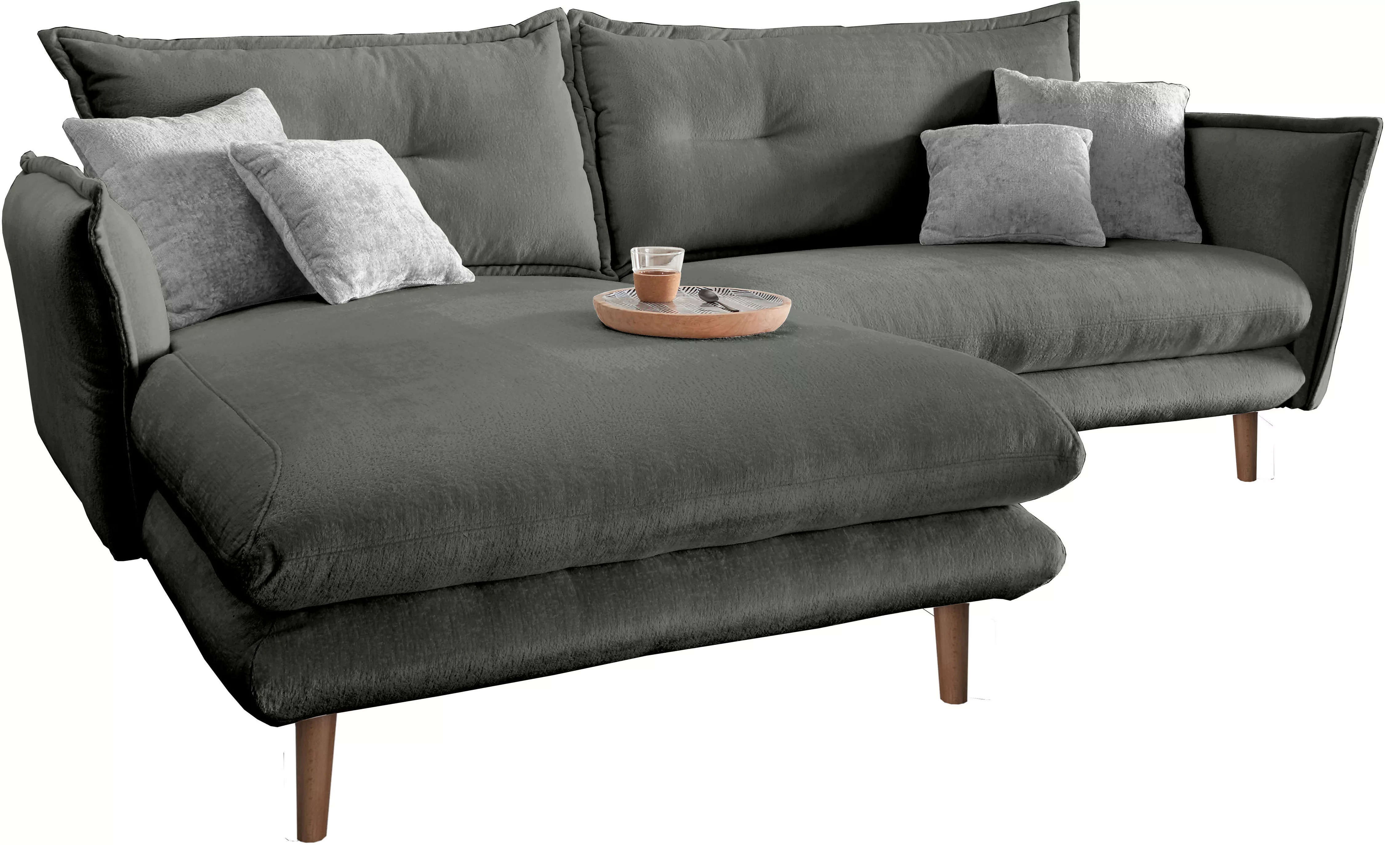 INOSIGN Ecksofa "Lazio modern und bequem, schmale Armlehnen, tolle Detailve günstig online kaufen