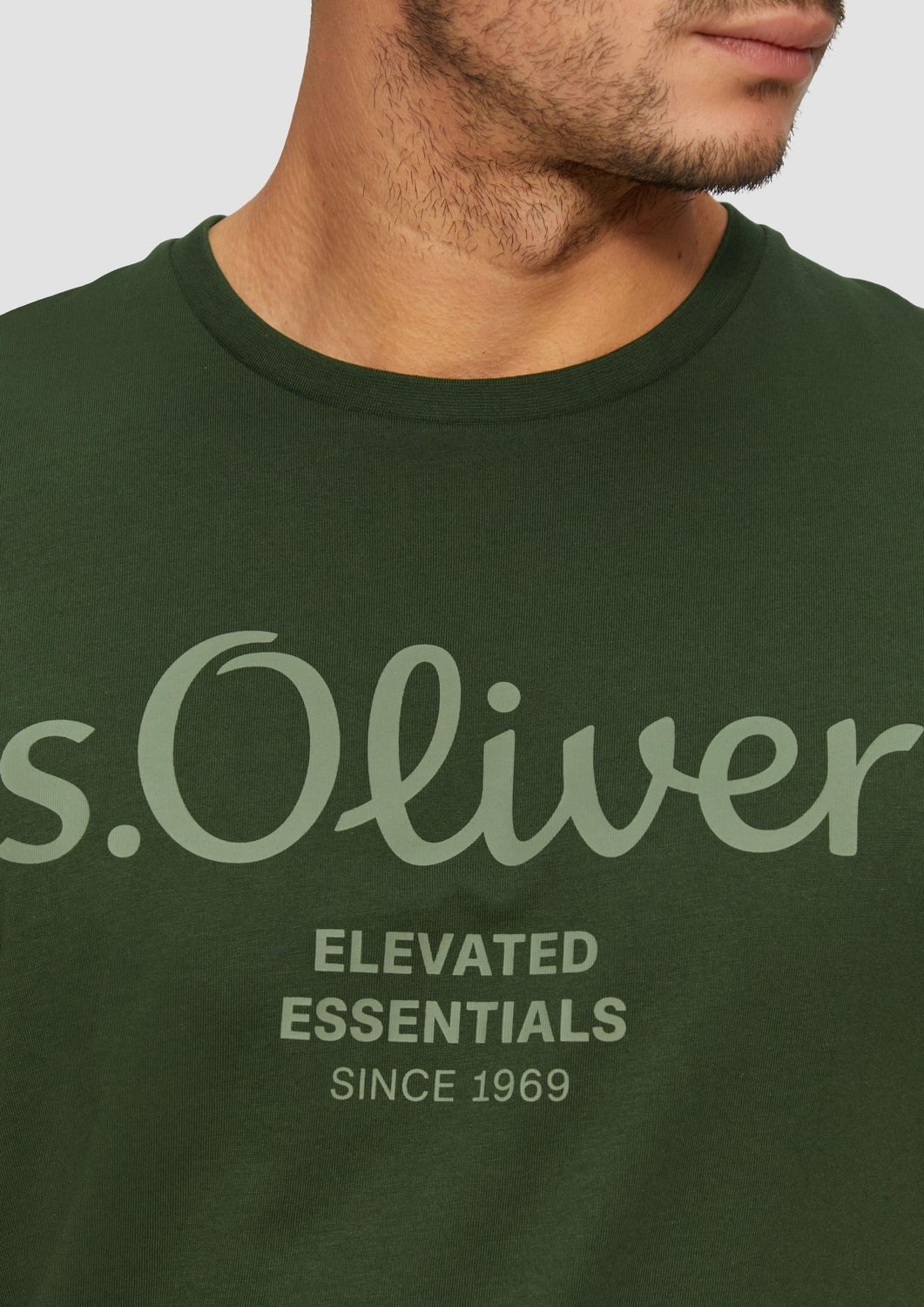 s.Oliver T-Shirt mit Logo-Print Rundhals, kurzarm günstig online kaufen