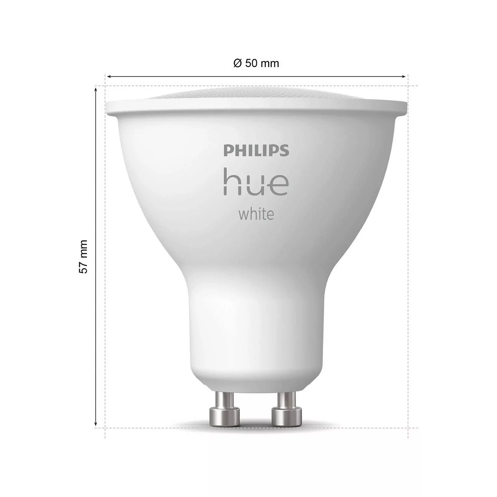 Philips Hue White LED-Reflektor GU10 4,2 W 2.700 K günstig online kaufen