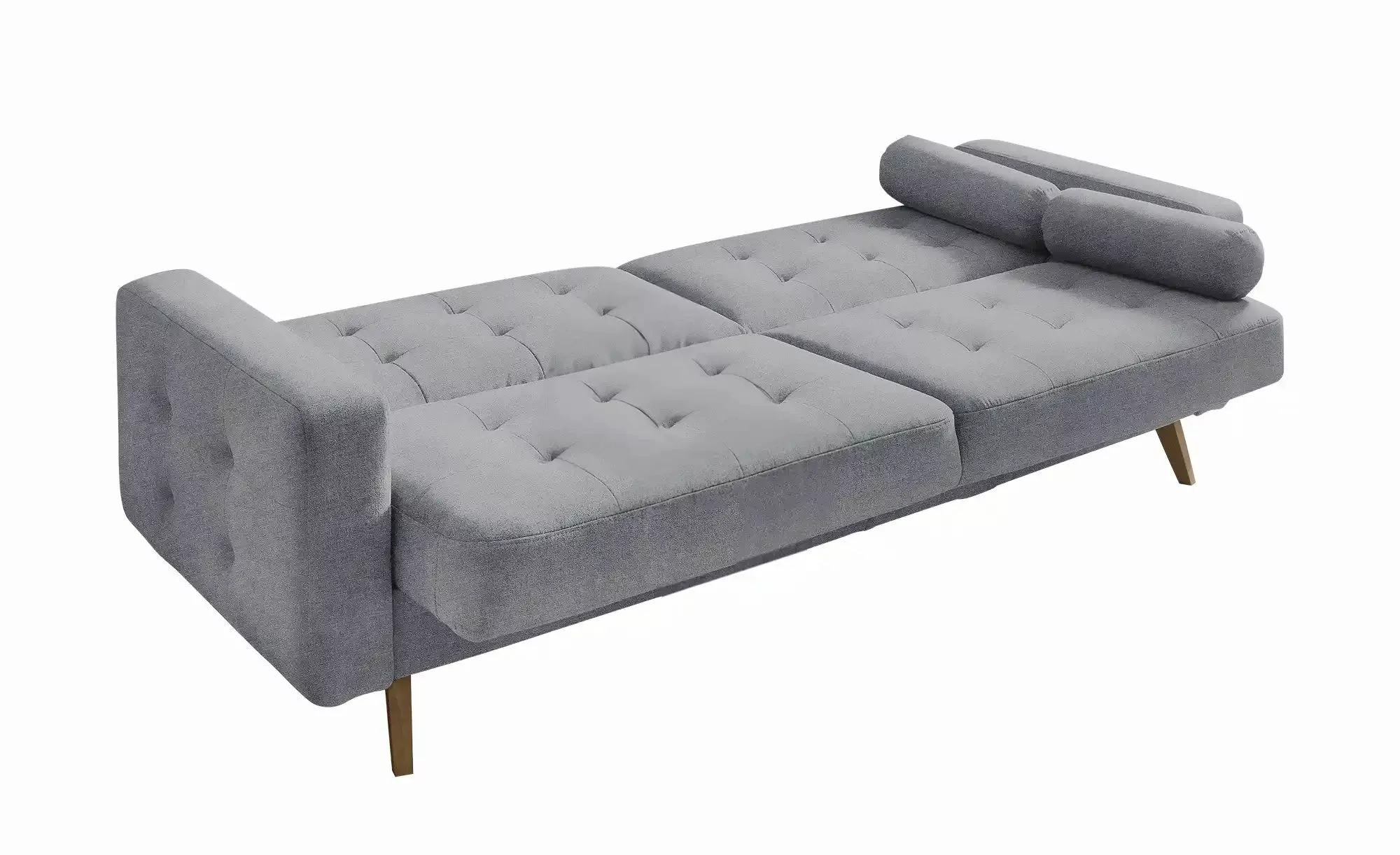 Schlafsofa mit Bettkasten Fjord ¦ grau ¦ Maße (cm): B: 226 H: 88 T: 90.0 Po günstig online kaufen