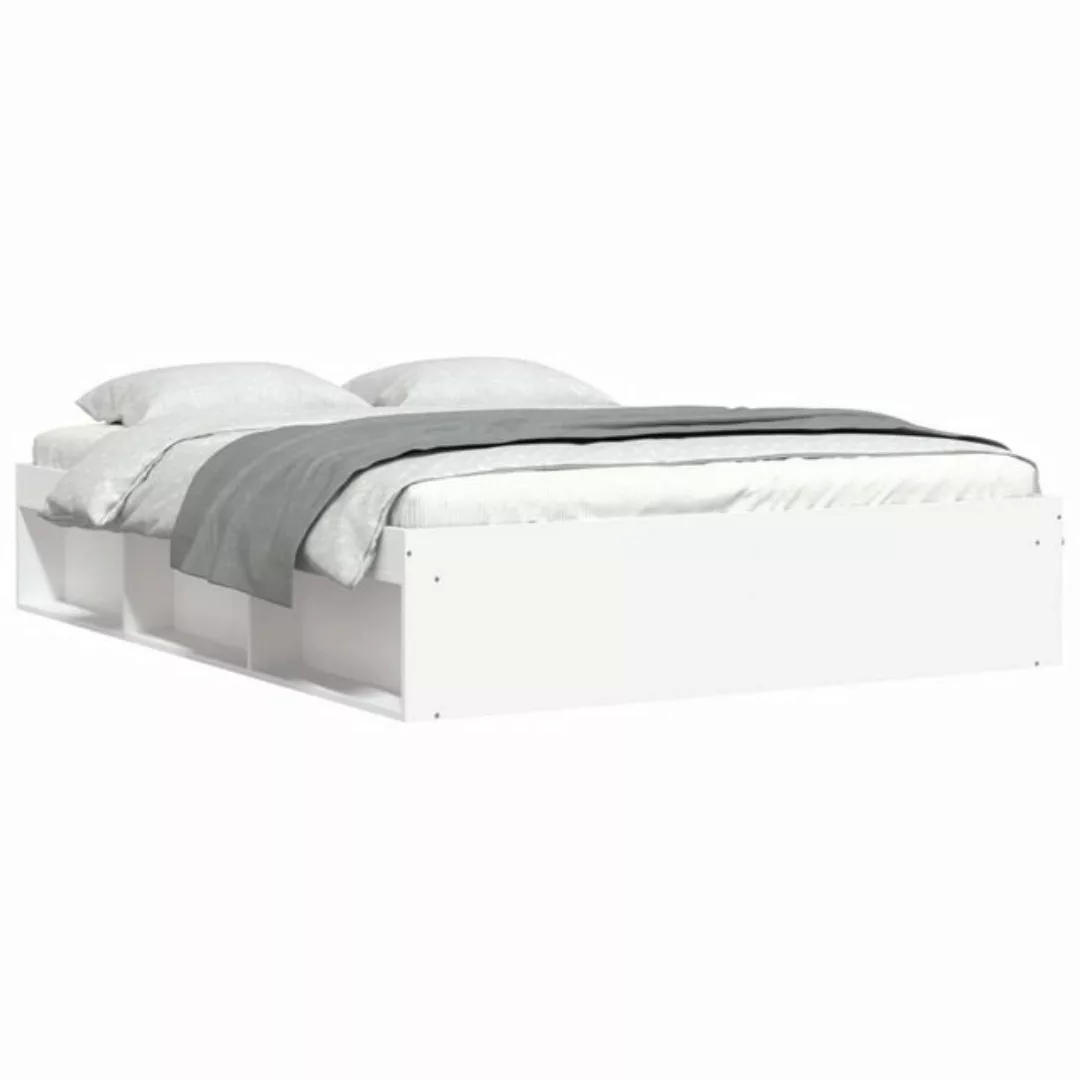 furnicato Bett Bettgestell Weiß 160x200 cm günstig online kaufen