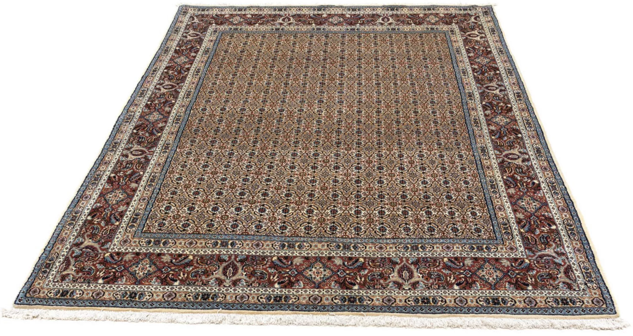 morgenland Wollteppich »Moud Stark Gemustert Beige 250 x 166 cm«, rechtecki günstig online kaufen