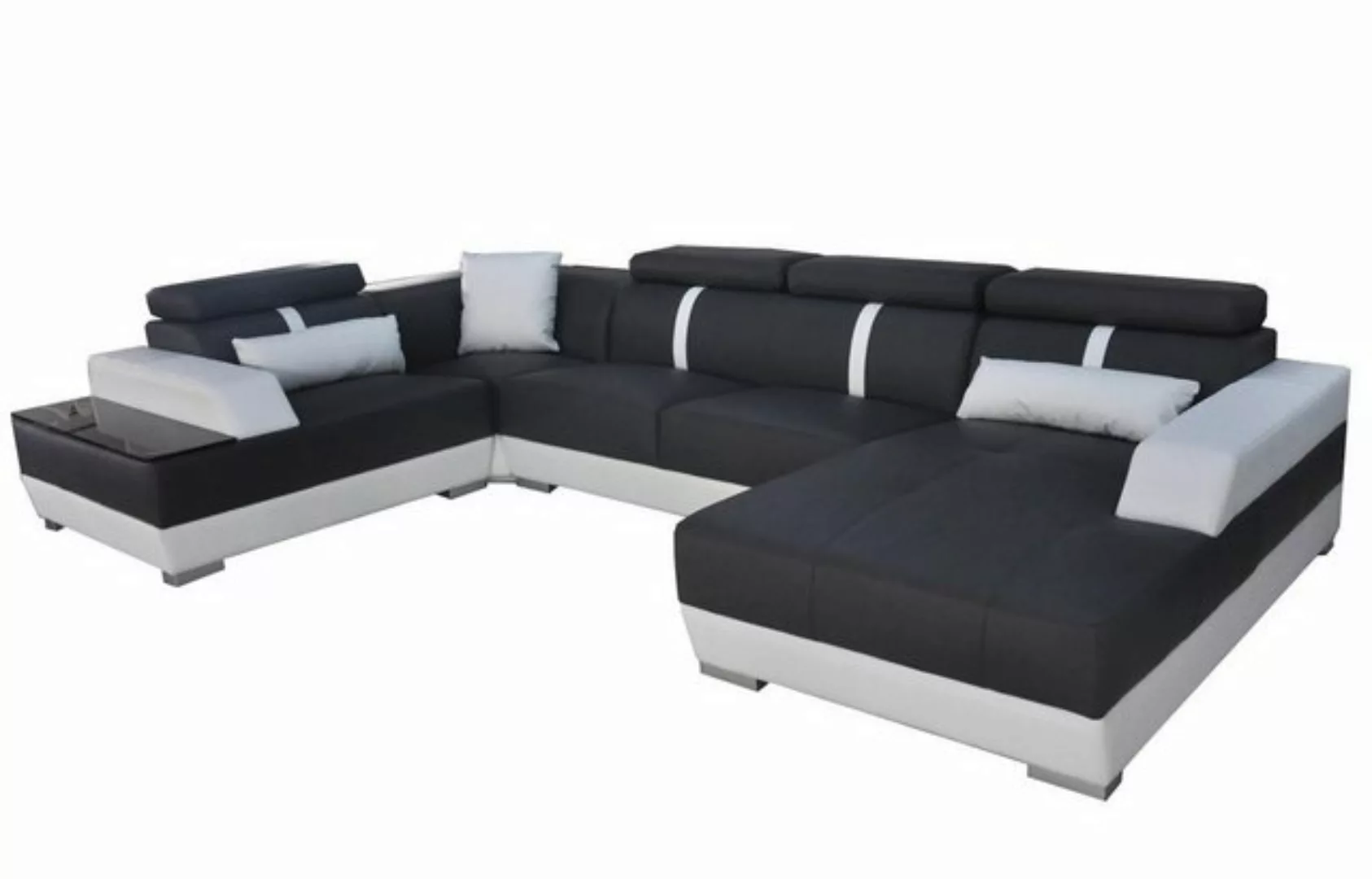 JVmoebel Ecksofa Designer Wohnlandschaft Eckcouch +USB Sofa Polster Sofas N günstig online kaufen