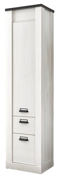 Furn.Design Schuhschrank Stove (Flurschrank in Pinie weiß Landhaus mit Anth günstig online kaufen