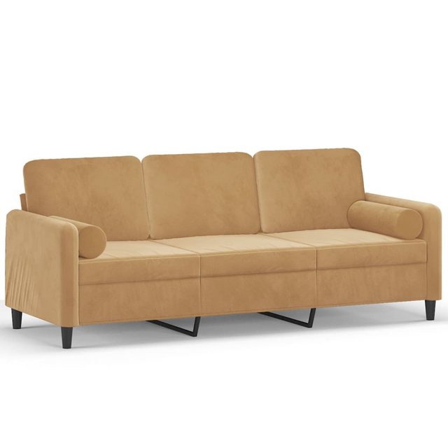 Nettlife Sofa 2-Sitzer-Sofa Doppelsofa mit Zierkissen 138/158/198 CM Samt günstig online kaufen