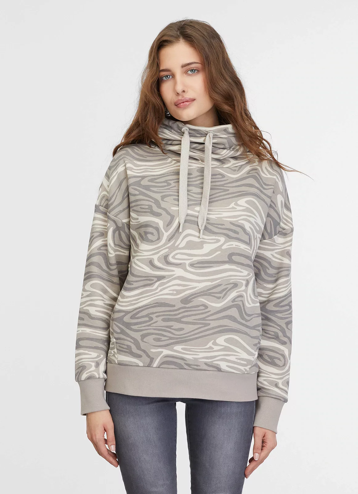 Ragwear Sweatshirt JULISSA PRINT mit Allover Muster günstig online kaufen