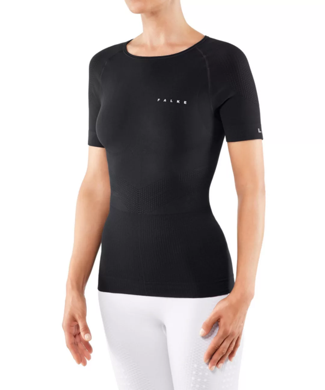 FALKE Impulse Lauf Damen T-Shirt Rundhals, M, Schwarz, Uni, 39104-300002 günstig online kaufen