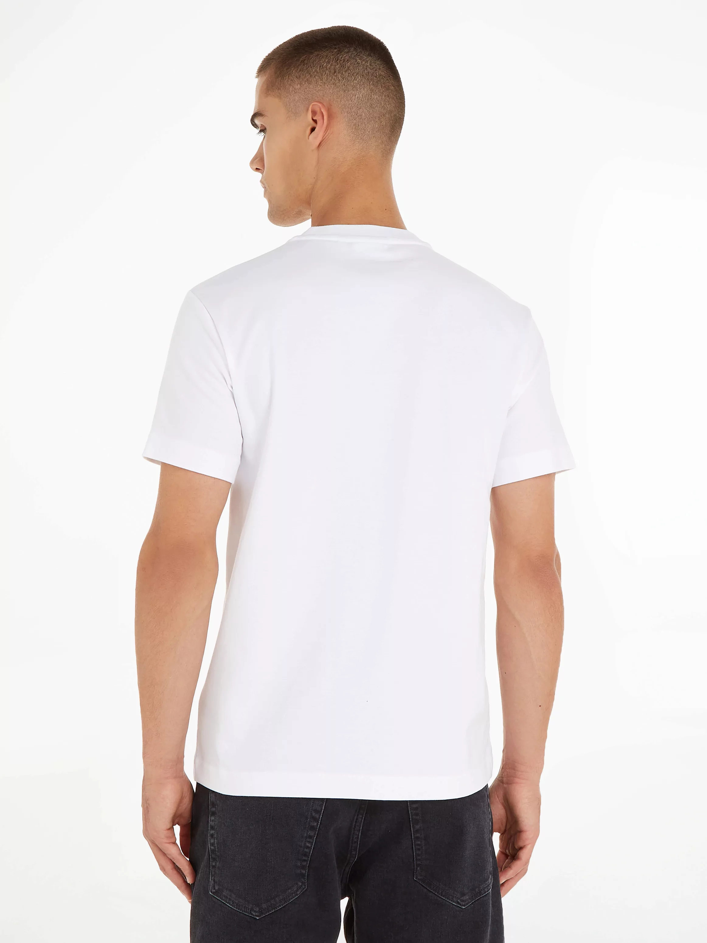 Calvin Klein T-Shirt "Micro Logo", aus dickem Winterjersey, mit Logoprint günstig online kaufen