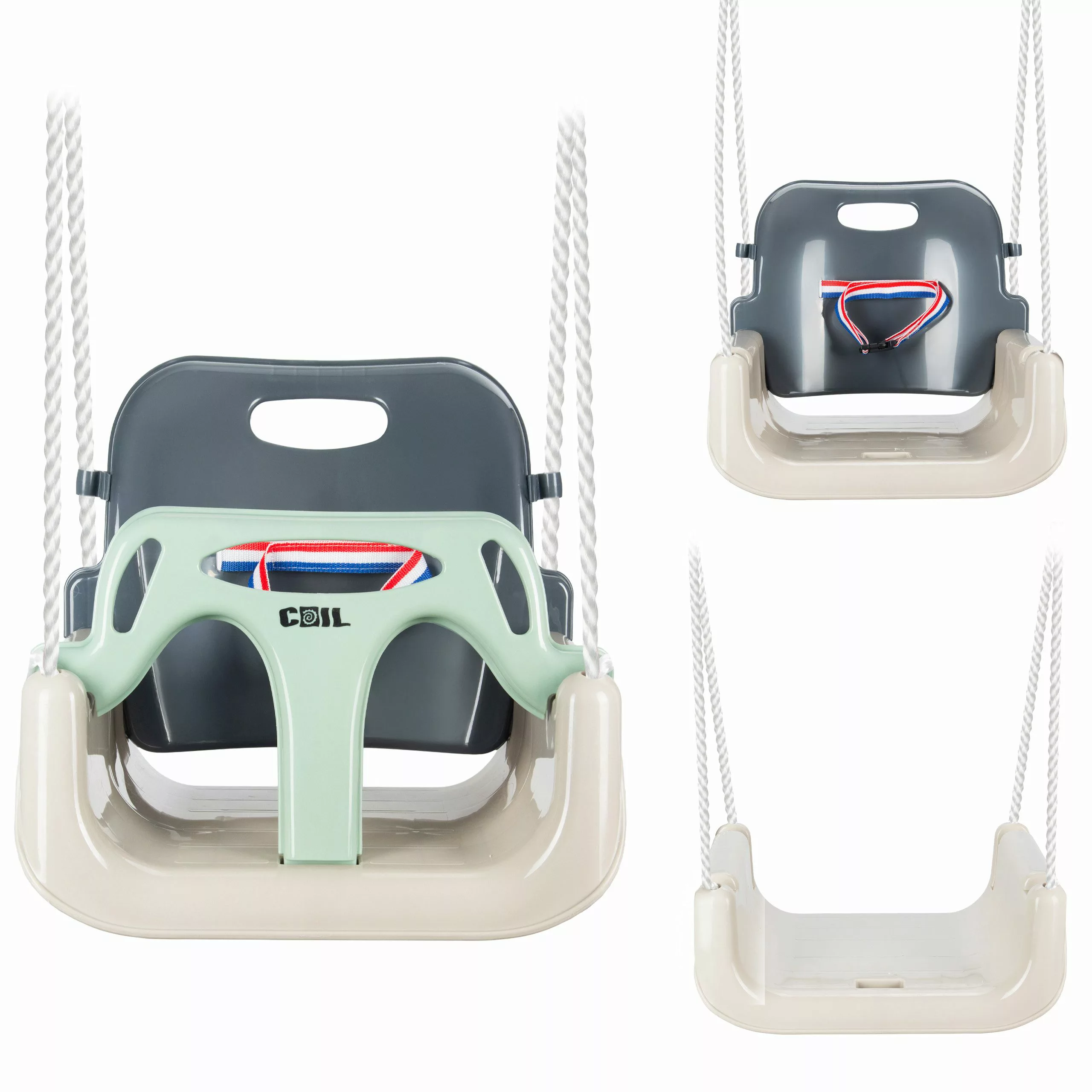COIL Babyschaukel Schaukel 3in1, Gartenschaukel,Rückenlehne und günstig online kaufen