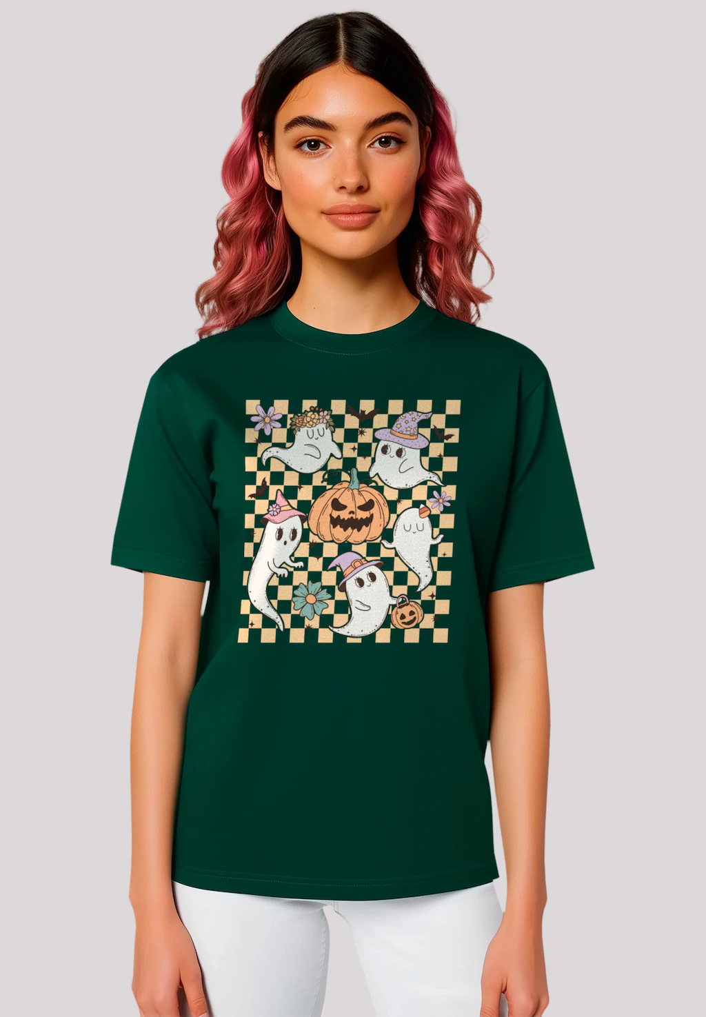 F4NT4STIC T-Shirt "Retro Halloween Ghost", Premium Qualität günstig online kaufen