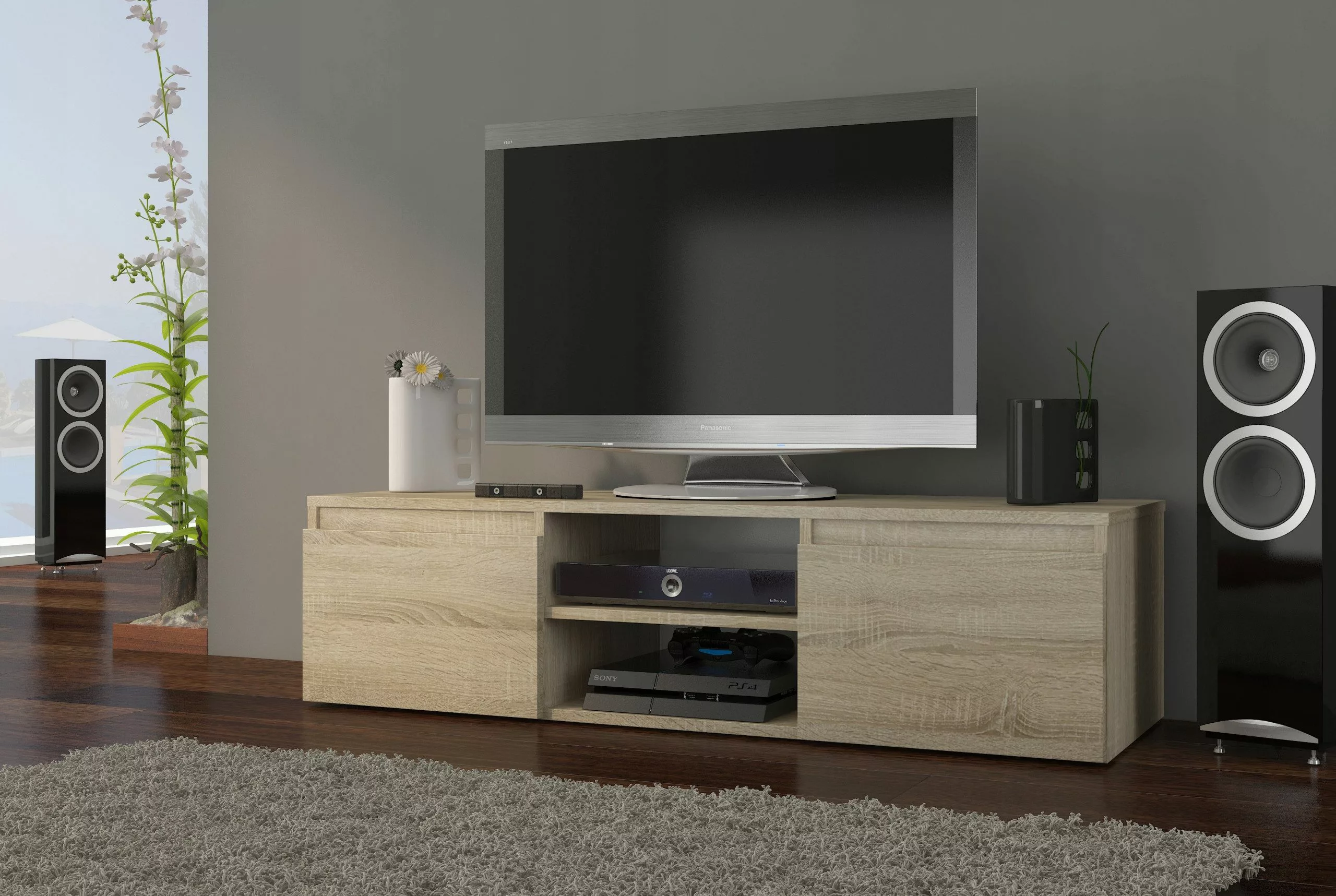 Home Collective TV-Schrank Lowboard Fernsehschrank mit günstig online kaufen