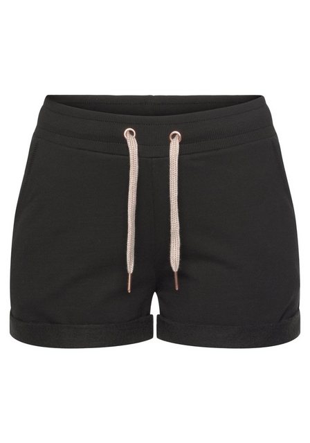 LASCANA Shorts, mit Rippbündchen und Umschlagsaum günstig online kaufen