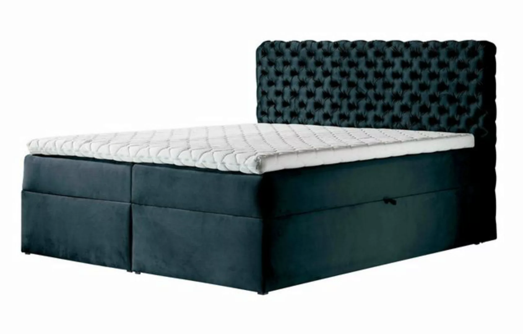 Furnix Boxspringbett HAILEY 120/140/160/180/200x200 mit zwei tiefen Bettkäs günstig online kaufen