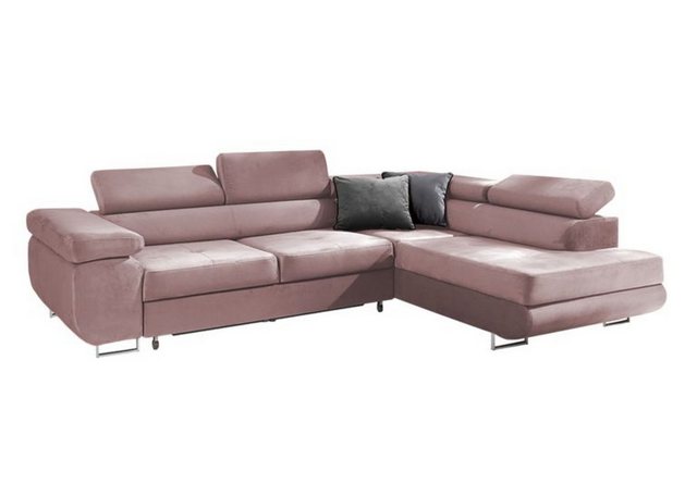 AN-MOEBEL4U Ecksofa VITO L Schlafsofa, Bettsofa, Bettkasten, mit Relaxfunkt günstig online kaufen