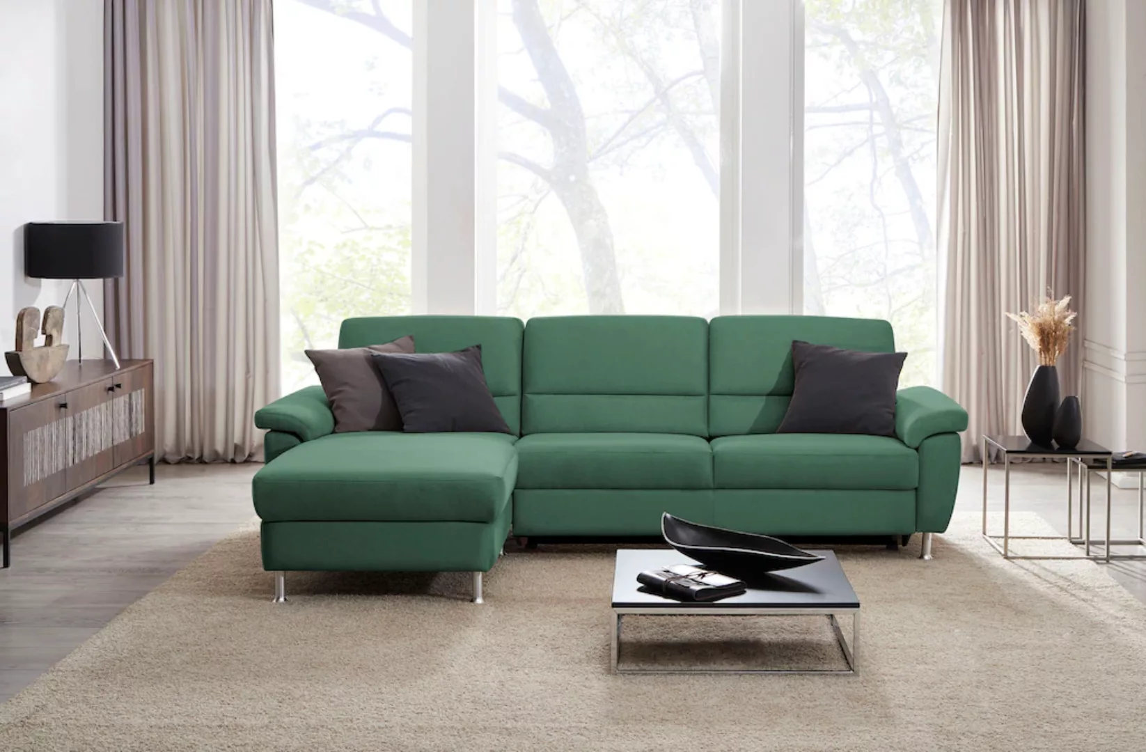 CALIZZA INTERIORS Ecksofa »Onyx L-Form«, Recamiere links oder rechts, wahlw günstig online kaufen