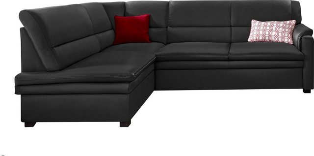 sit&more Ecksofa "Pisa L-Form", mit Federkern, wahlweise mit Bettfunktion günstig online kaufen