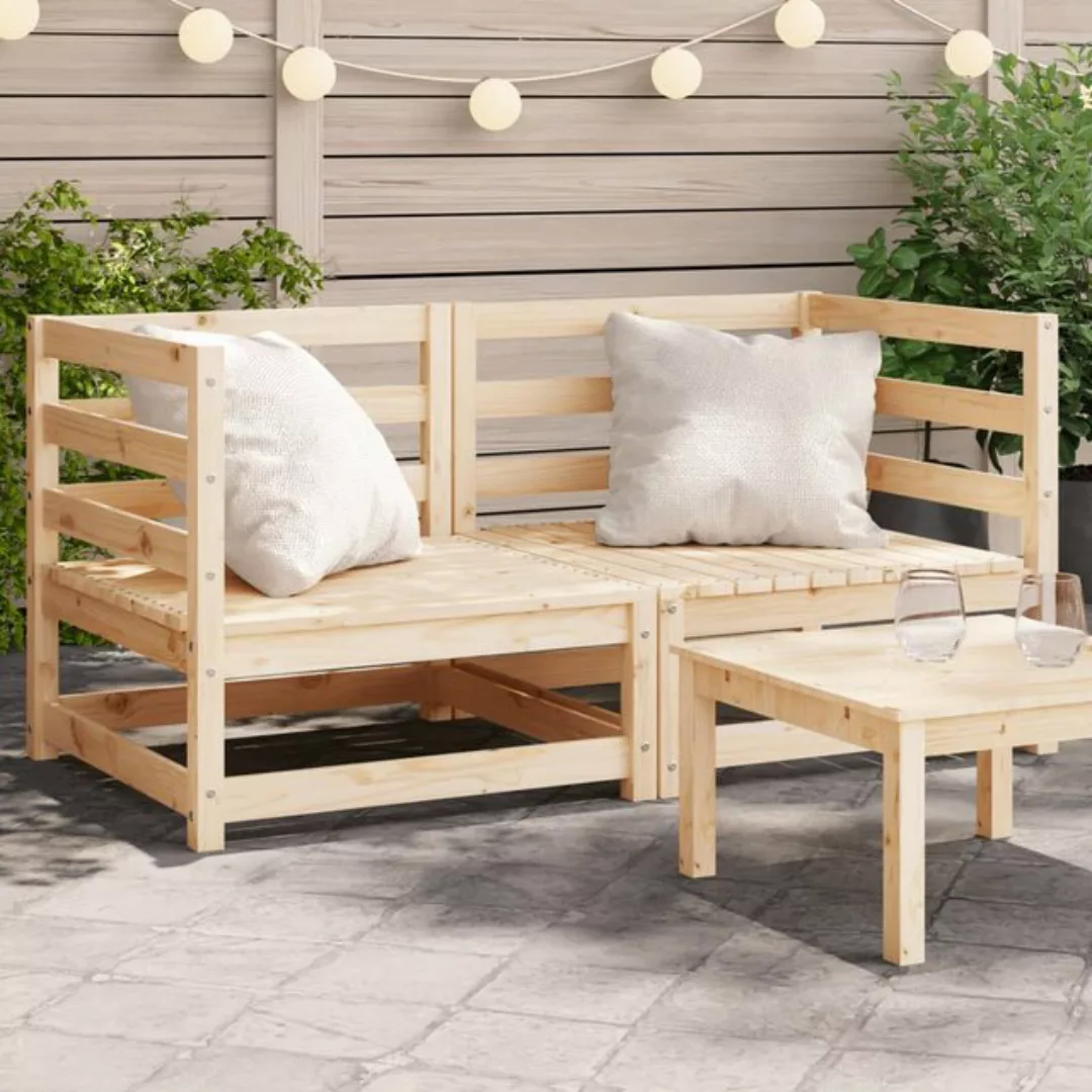 vidaXL Ecksofa Garten-Ecksofas 2 Stk. 70x70x67 cm Massivholz Kiefer günstig online kaufen