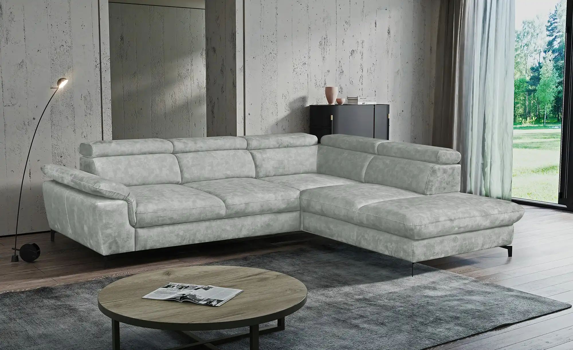 switch Ecksofa  Alegra ¦ grau ¦ Maße (cm): B: 277 H: 93 T: 237 Polstermöbel günstig online kaufen