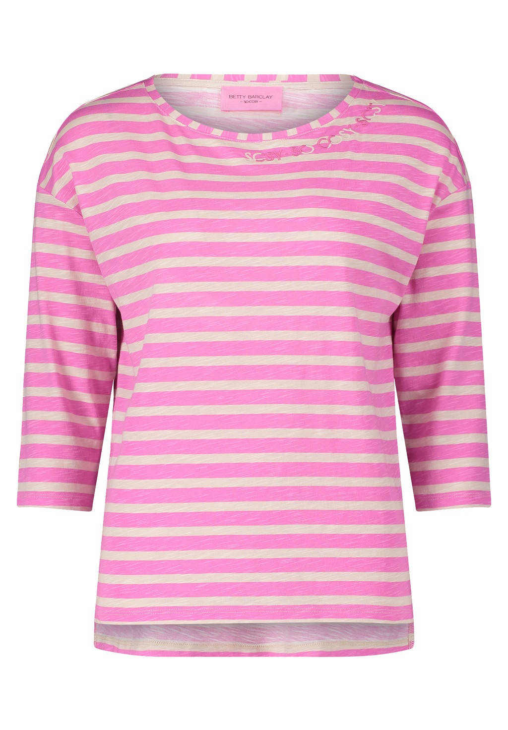 Betty Barclay 3/4-Arm-Shirt Betty Barclay Ringelshirt mit Seitenschlitzen ( günstig online kaufen