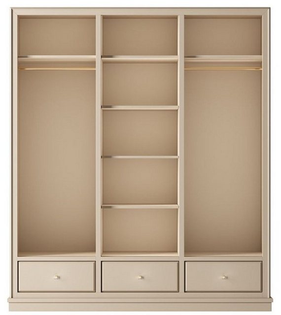 Casa Padrino Kleiderschrank Casa Padrino Luxus Kleiderschrank Beige 200 x 6 günstig online kaufen