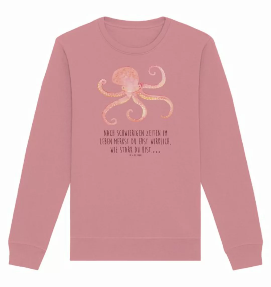 Mr. & Mrs. Panda Longpullover Größe L Tintenfisch - Canyon Pink - Geschenk, günstig online kaufen