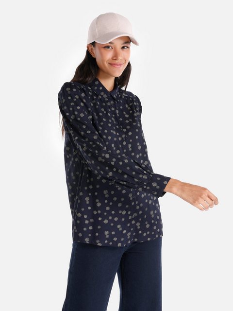 Colins Klassische Bluse Slim Fit Marineblaues Damen-Langarmhemd Cl1065231 günstig online kaufen