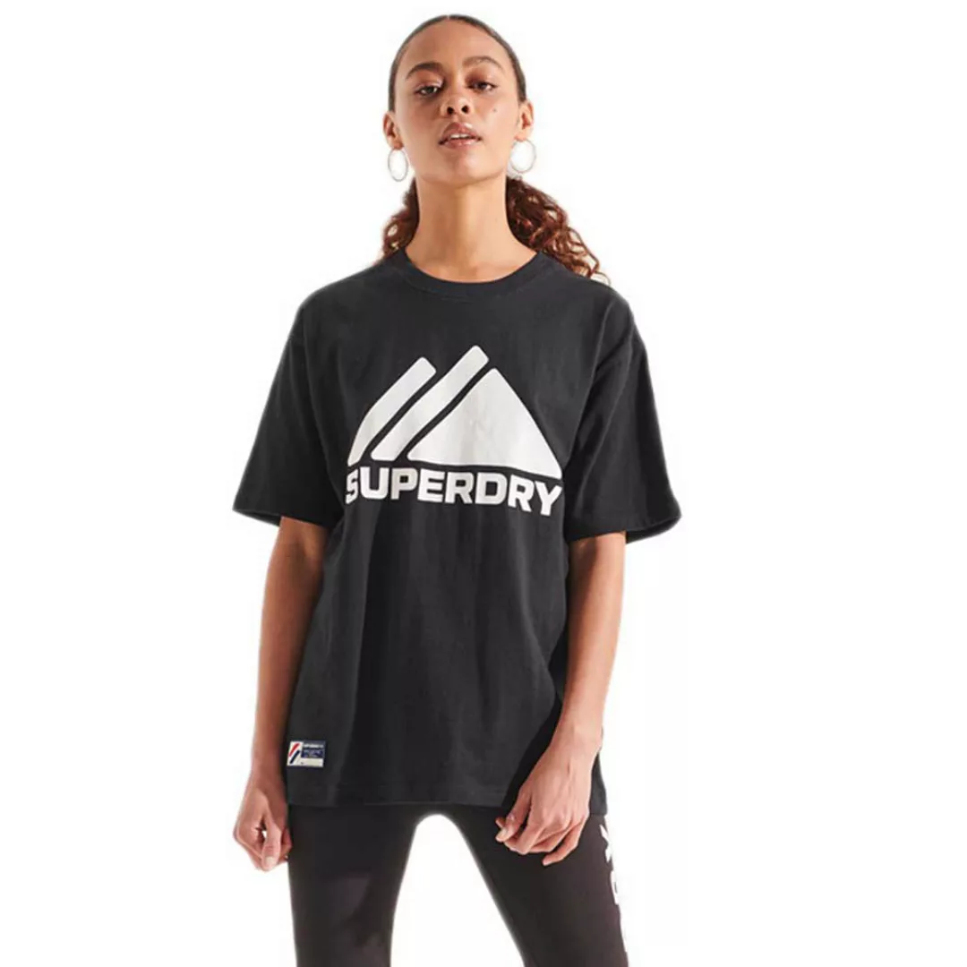 Superdry Mountain Sport Mono Kurzarm T-shirt S Black günstig online kaufen