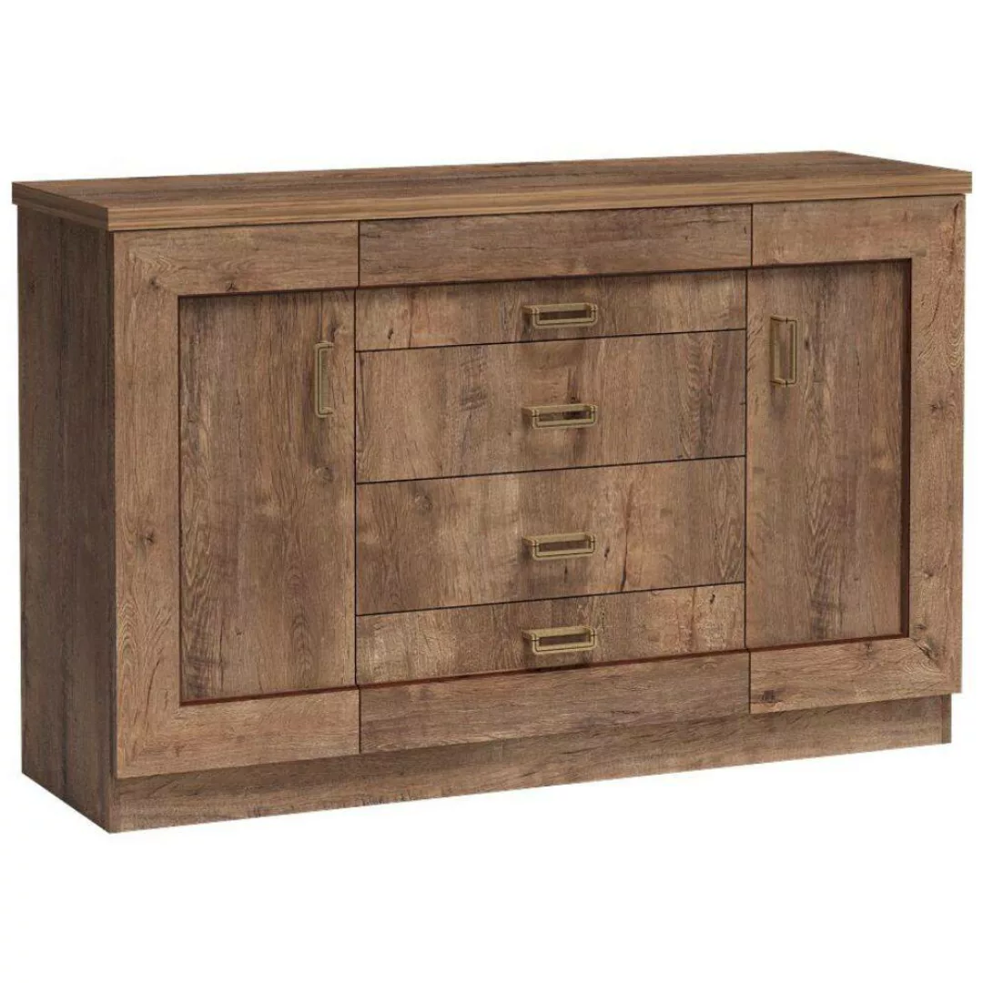 Sideboard 140cm Lefkas Eiche, TEORA-161 günstig online kaufen