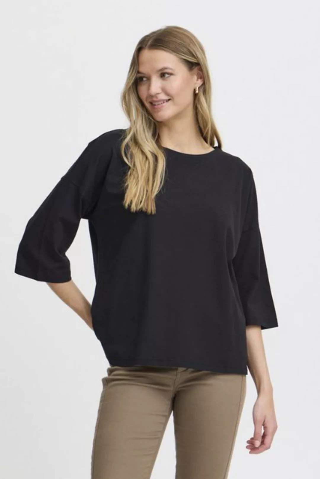 fransa 3/4-Arm-Shirt Siva (1-tlg) Plain/ohne Details günstig online kaufen