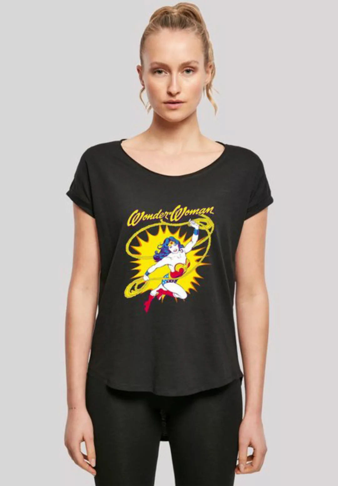 F4NT4STIC T-Shirt DC Comics Wonder Woman Vintage Leap Damen,Premium Merch,L günstig online kaufen