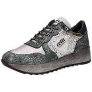 Cetti Plateau Sneaker Damen silber günstig online kaufen