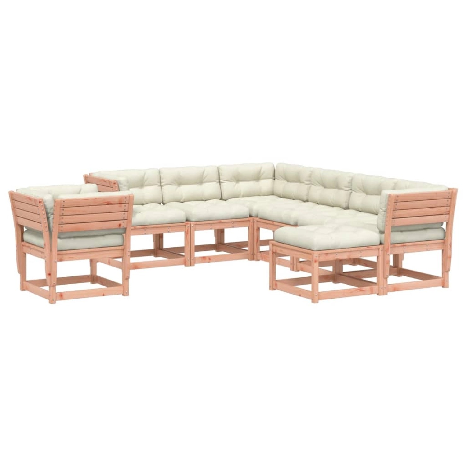 vidaXL 8-Tlg Garten-Lounge-Set mit Kissen Massivholz Douglasie 3216953 günstig online kaufen