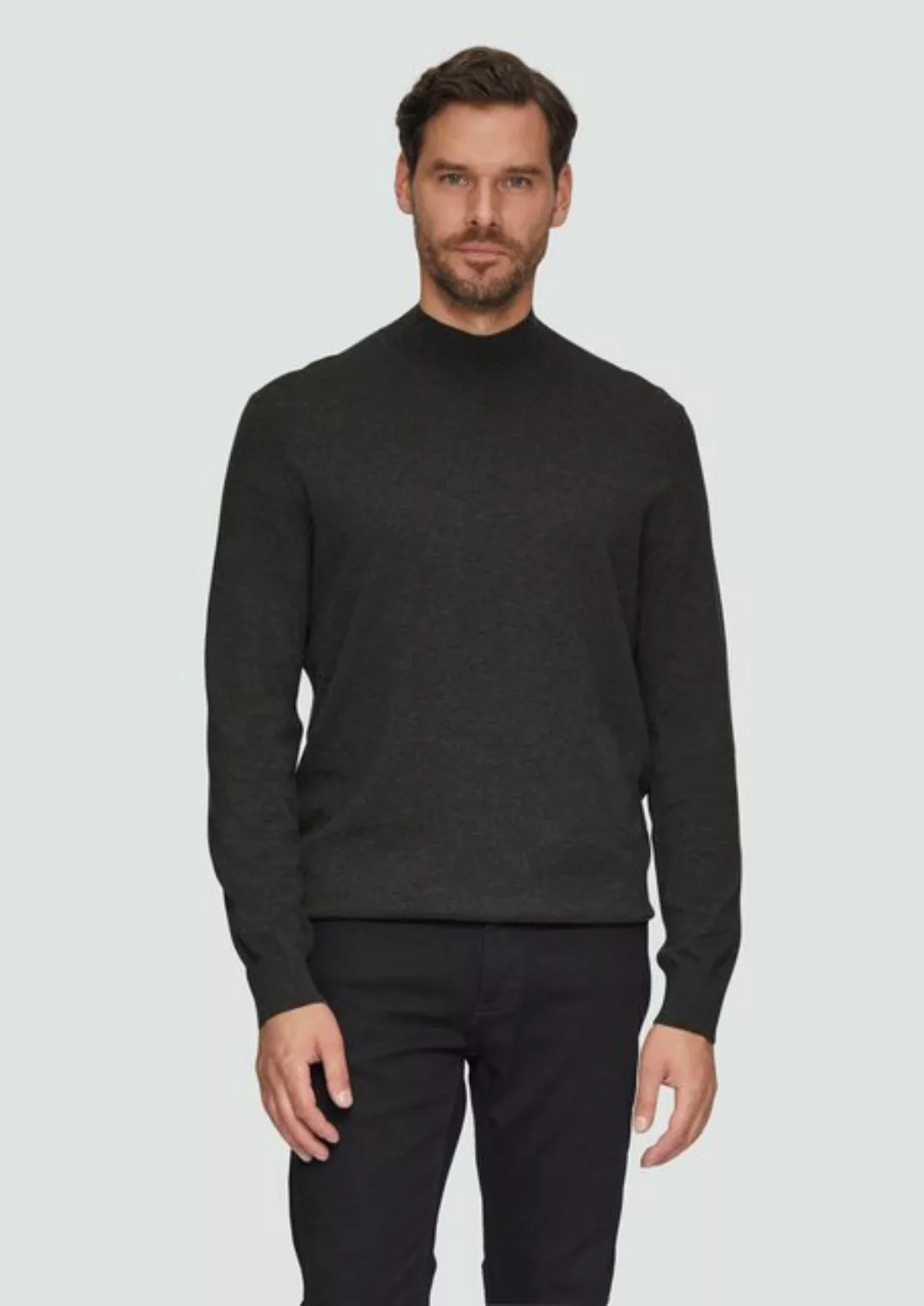 s.Oliver BLACK LABEL Strickpullover Softer Turtleneckpullover aus Baumwoll- günstig online kaufen