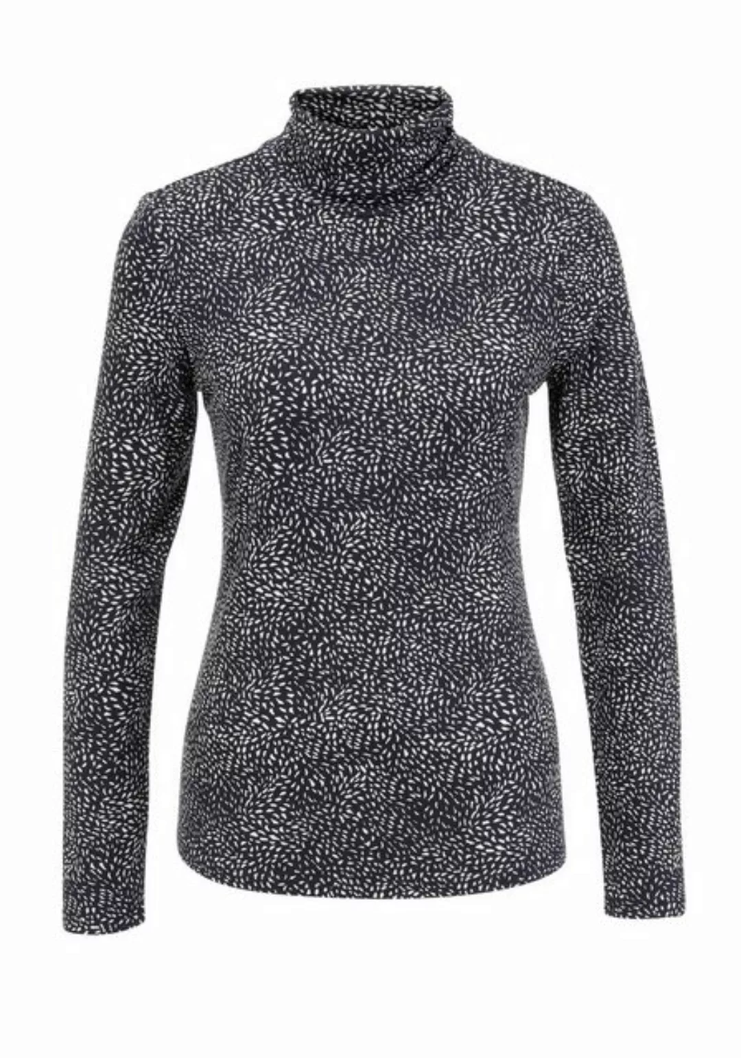 Aniston CASUAL Rollkragenshirt mit Animal-Print oder graphischem Druck günstig online kaufen