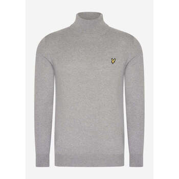 Lyle & Scott  Pullover Cotton merino turtleneck jumper - mid grey marl günstig online kaufen