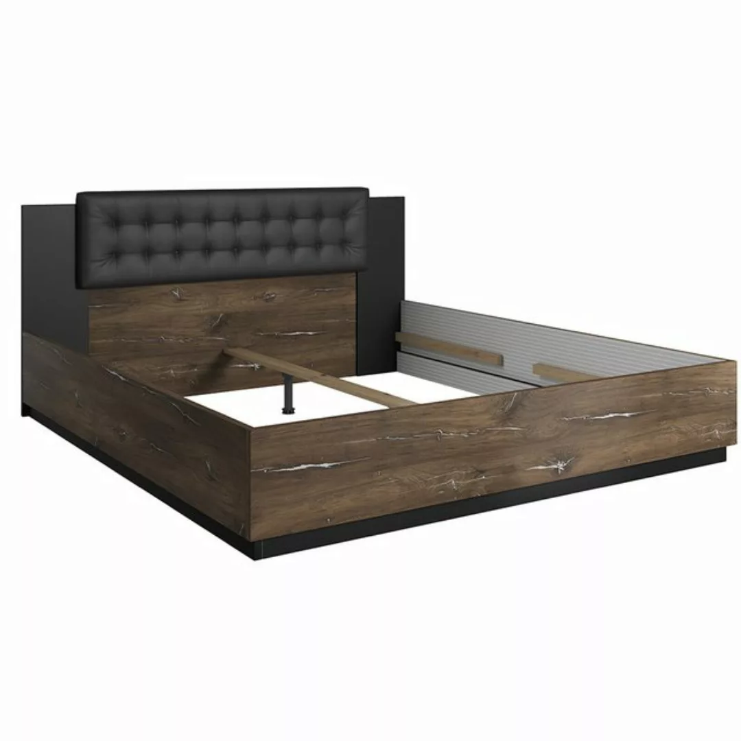 Schlafzimmer Doppelbett ohne Lattenrost, Liegefläche 180 x 200 cm SOLMS-83 günstig online kaufen