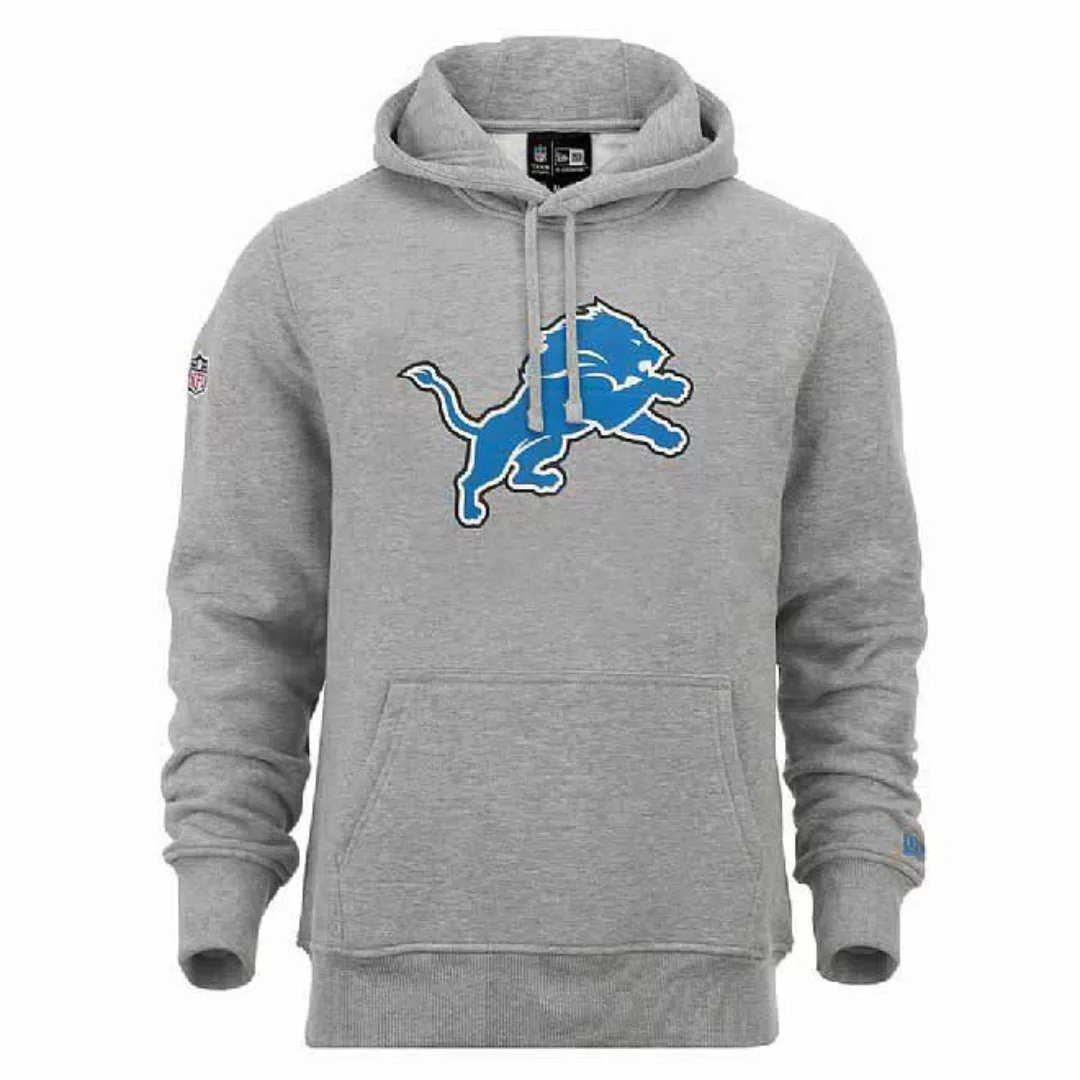 New Era Nfl Team Logo Detroit Lions Kapuzenpullover XS Grey günstig online kaufen