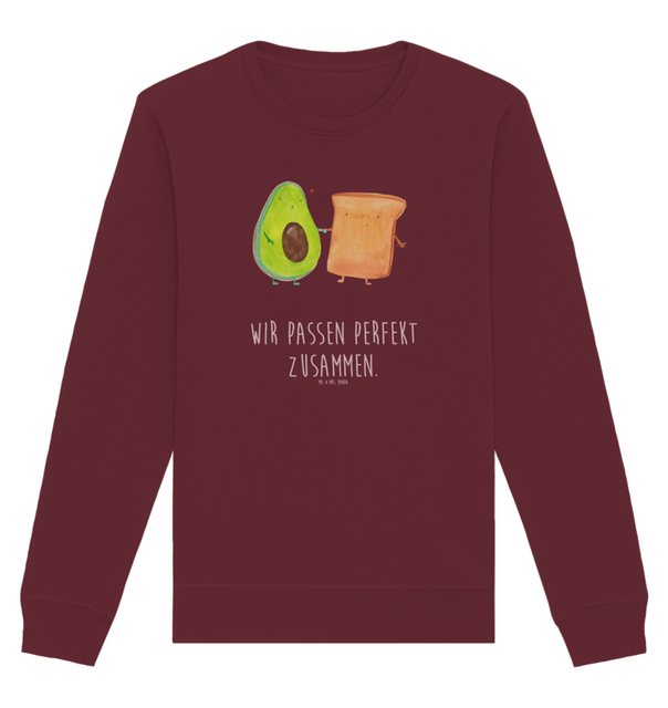 Mr. & Mrs. Panda Longpullover Größe XXL Avocado Toast - Burgundy - Geschenk günstig online kaufen