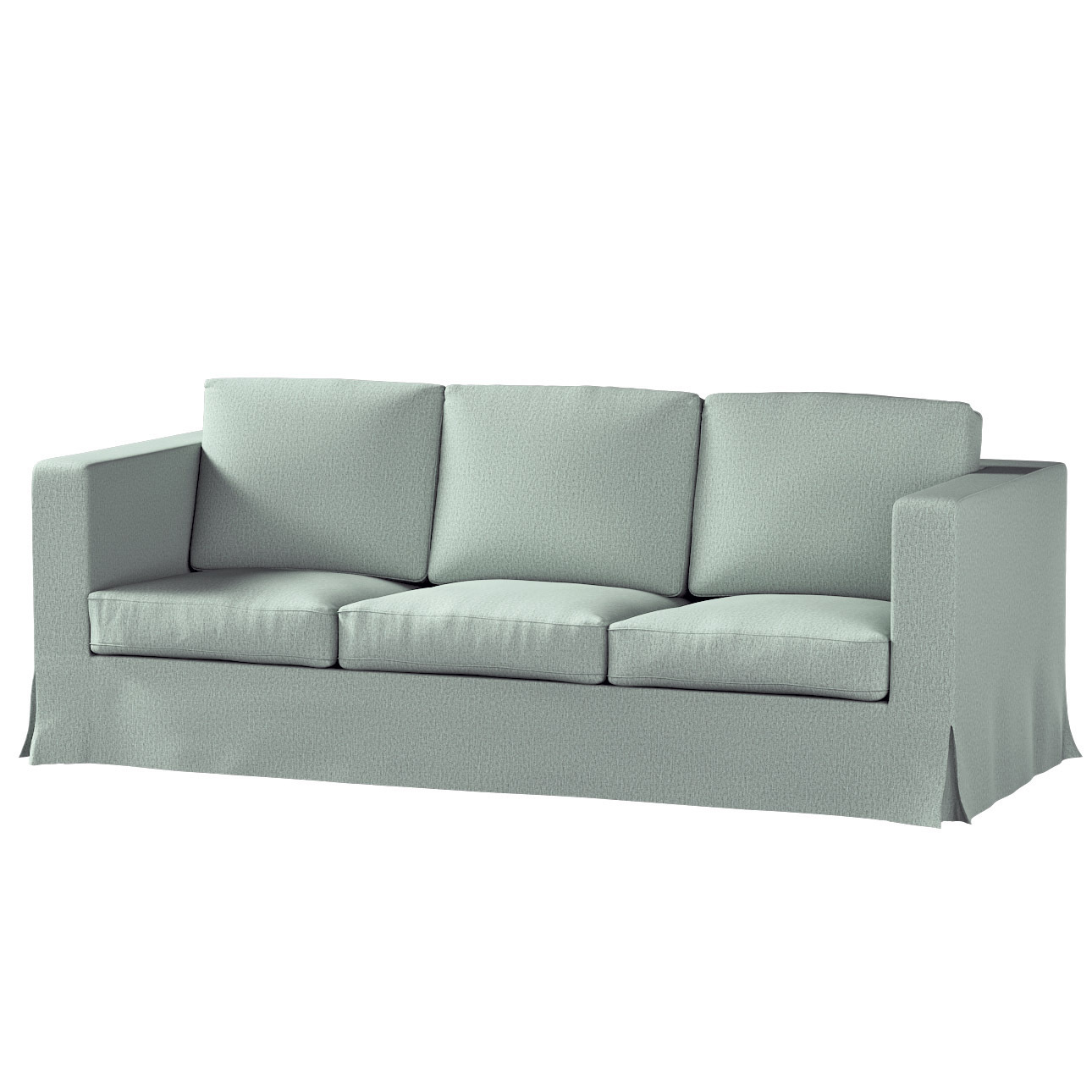 Bezug für Karlanda 3-Sitzer Sofa nicht ausklappbar, lang, eukalyptusgrün, B günstig online kaufen