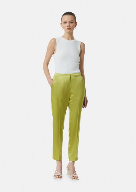 Comma 7/8-Hose Cigarette-Pants aus Satin in Ankle-Länge günstig online kaufen