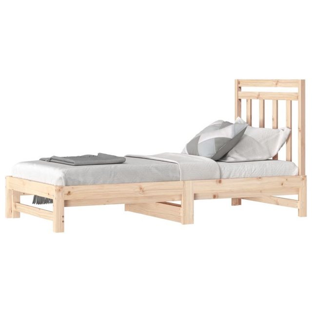 furnicato Bett Tagesbett Ausziehbar 2x(90x190) cm Massivholz Kiefer (1-tlg) günstig online kaufen